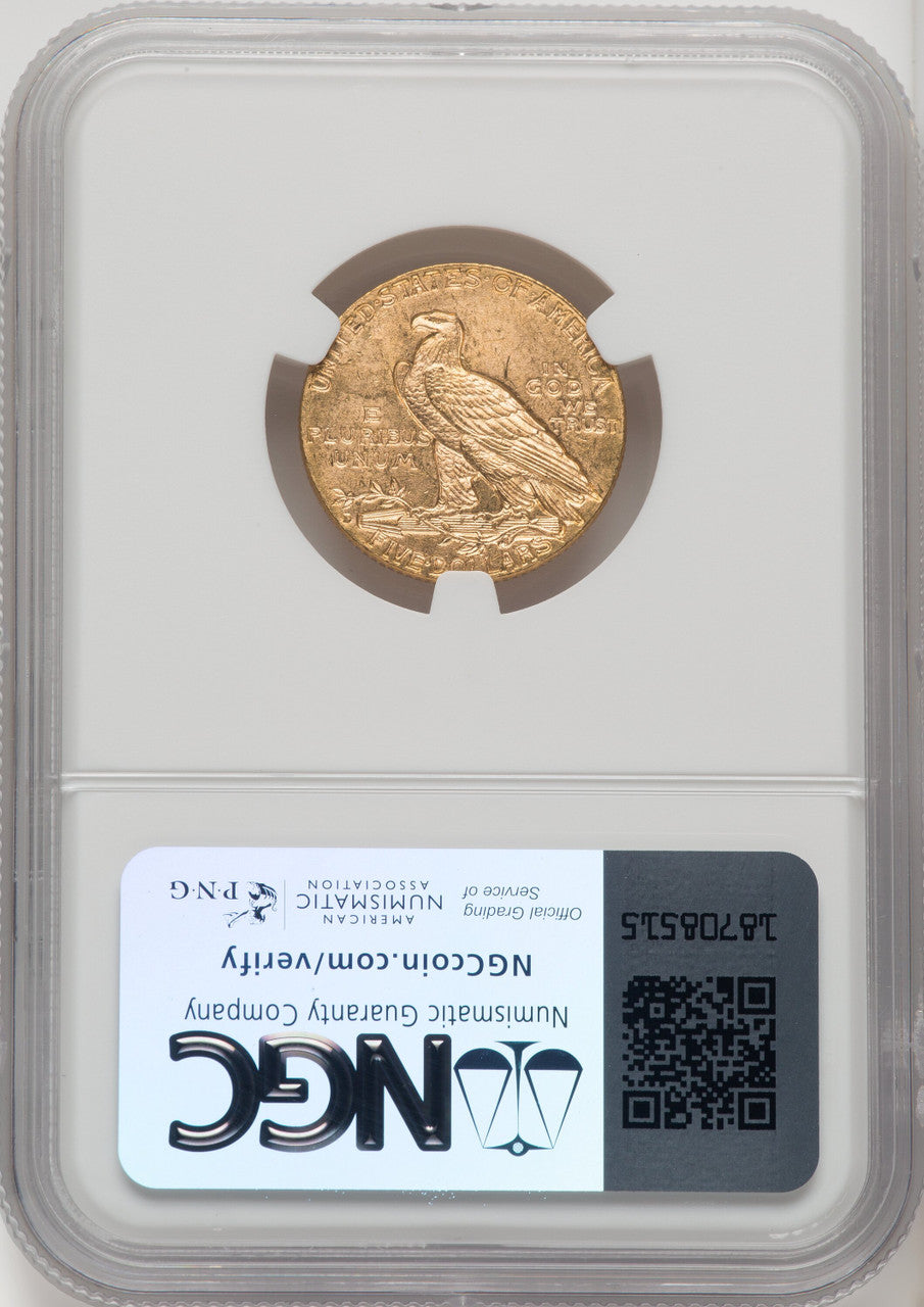 1909-D $5 CAC Indian Half Eagle NGC MS64 (506558006)
