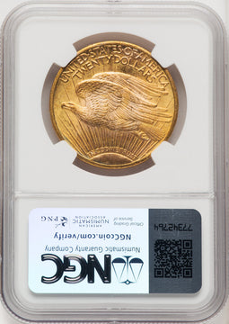 1924 $20 Saint Saint-Gaudens Double Eagle NGC MS67 (519743018)