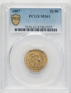1807 $2.50 Early Quarter Eagle PCGS MS61 (519743083)