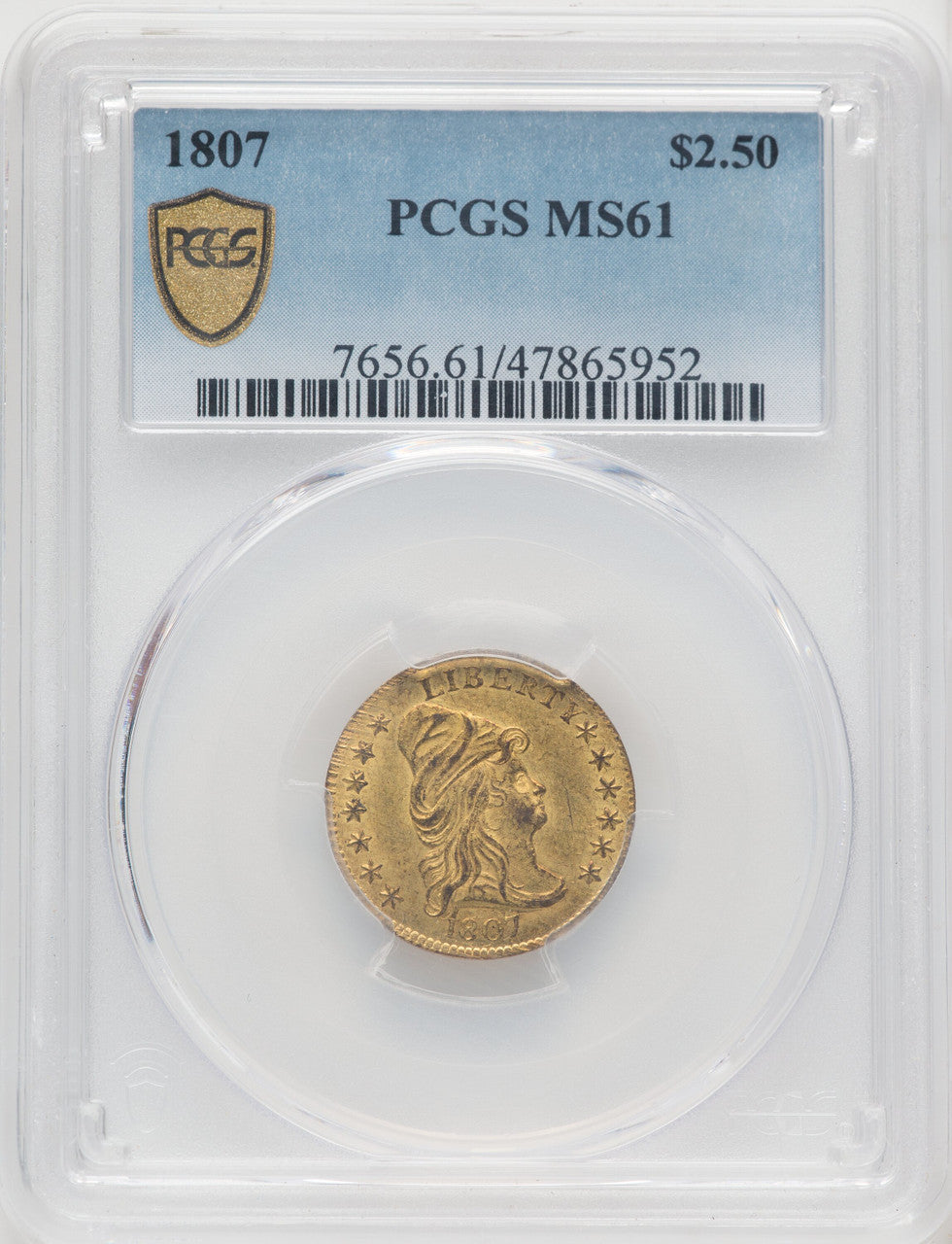 1807 $2.50 Early Quarter Eagle PCGS MS61 (519743083)
