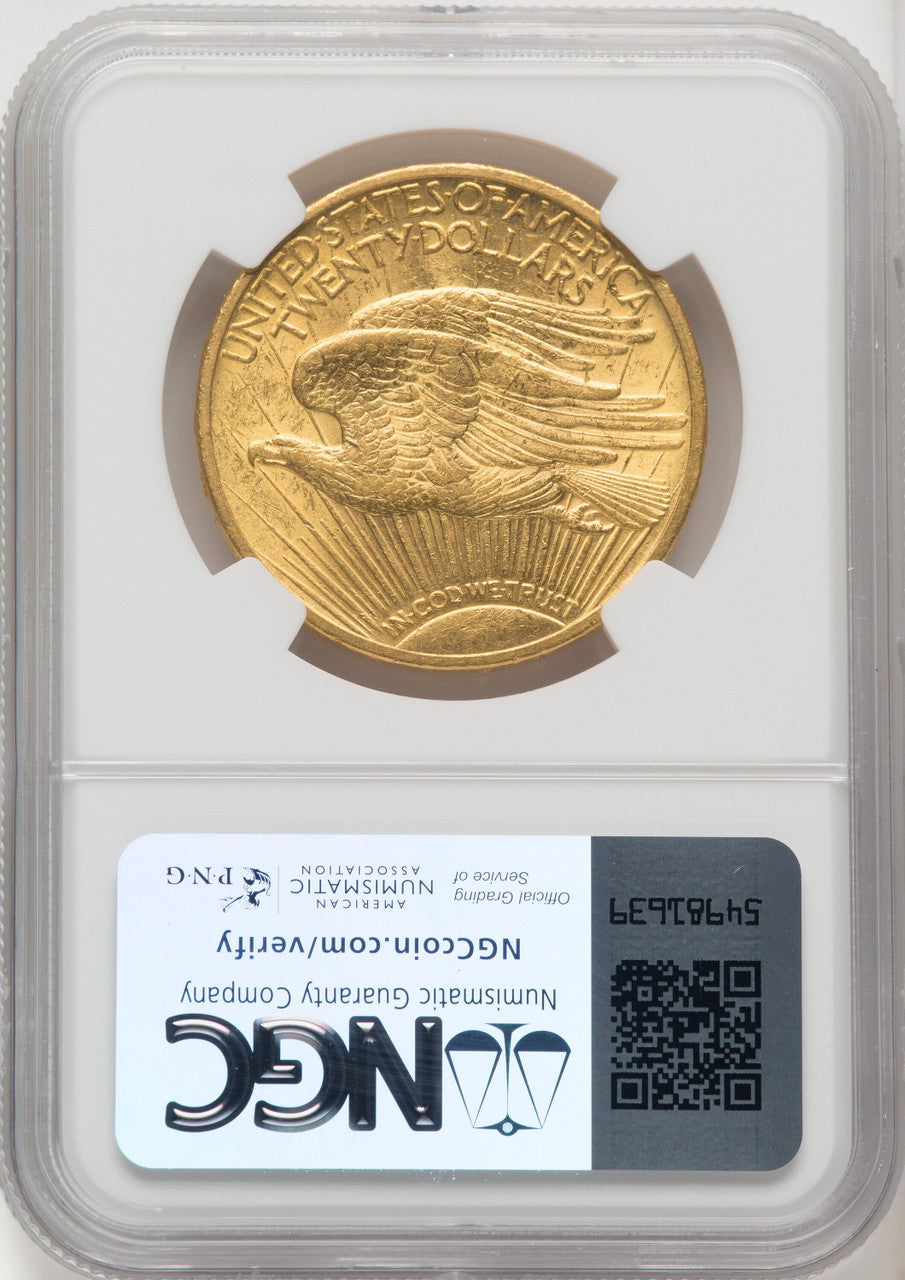 1909/8 $20 FS-301 Saint-Gaudens Double Eagle NGC MS62