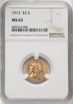1913 $2.50 Indian Quarter Eagle NGC MS63 (505005011)