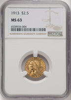 1913 $2.50 Indian Quarter Eagle NGC MS63 (506072002)
