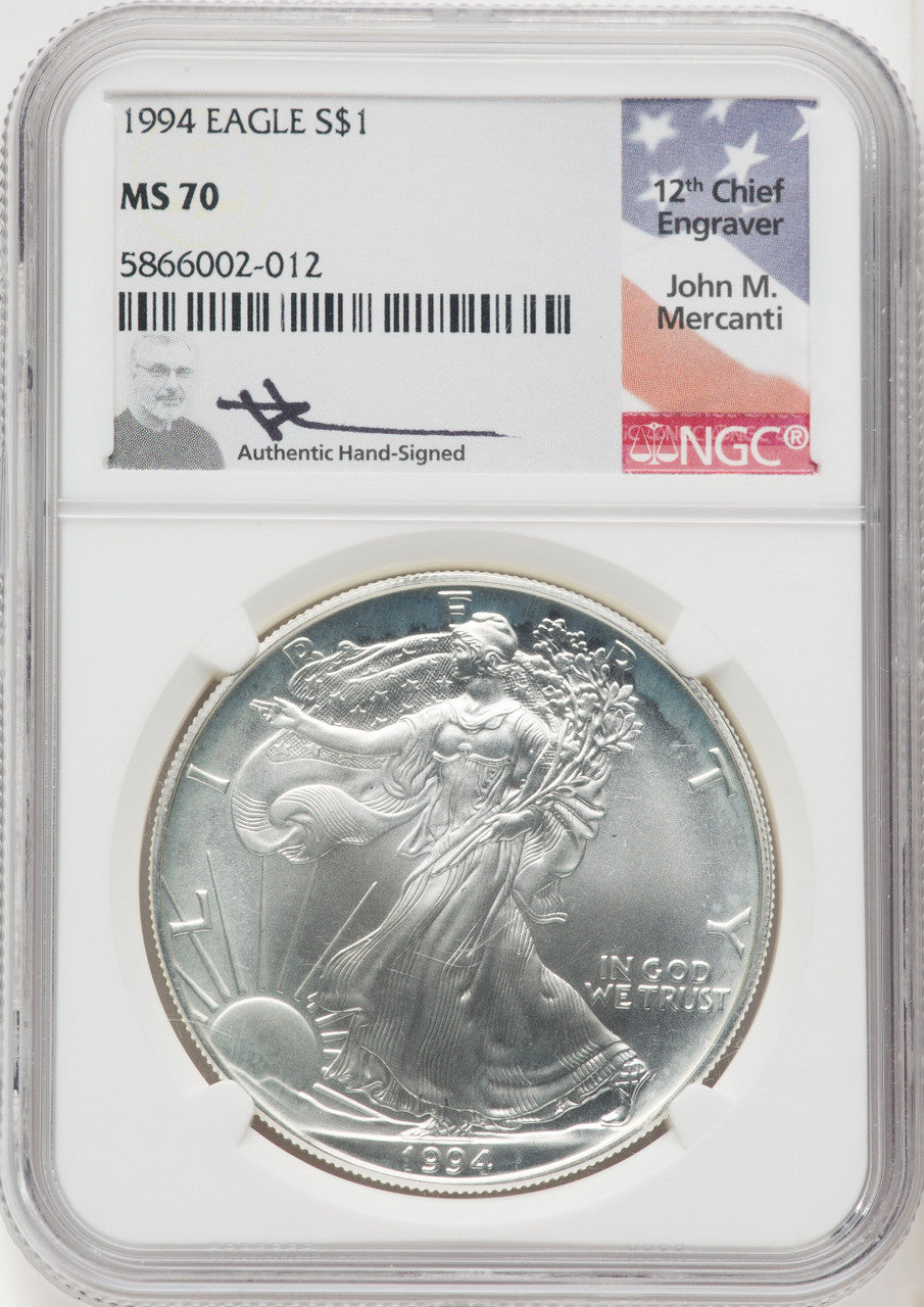 1994 Silver Eagle NGC MS70