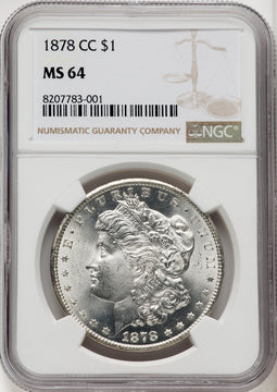 1878-CC Morgan Dollar NGC MS64