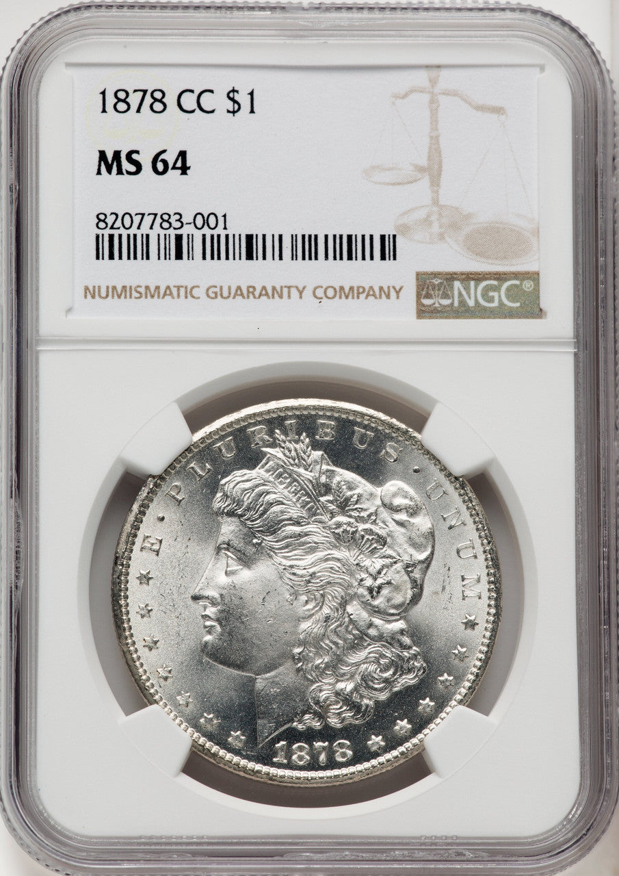 1878-CC Morgan Dollar NGC MS64