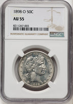 1898-O 50C Barber Half Dollar NGC AU55