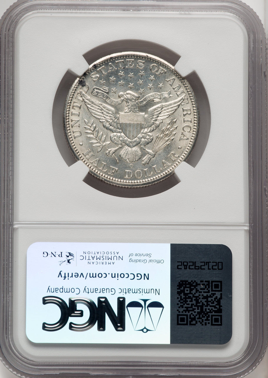 1898-O 50C Barber Half Dollar NGC AU55