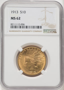 1913 $10 Indian Eagle NGC MS62 (506294024)