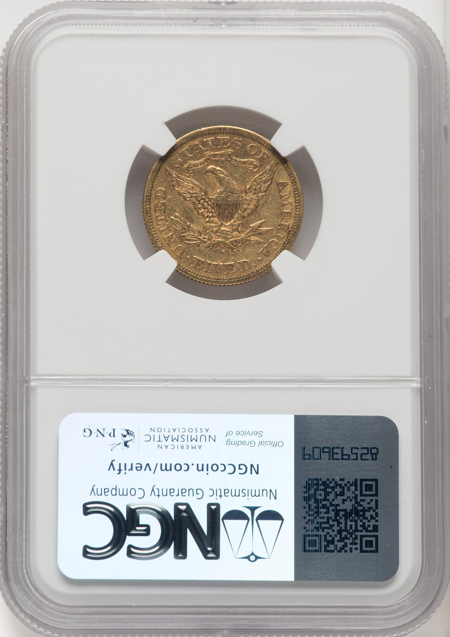 1877-S $5 Liberty Half Eagle NGC AU53 (572156027)