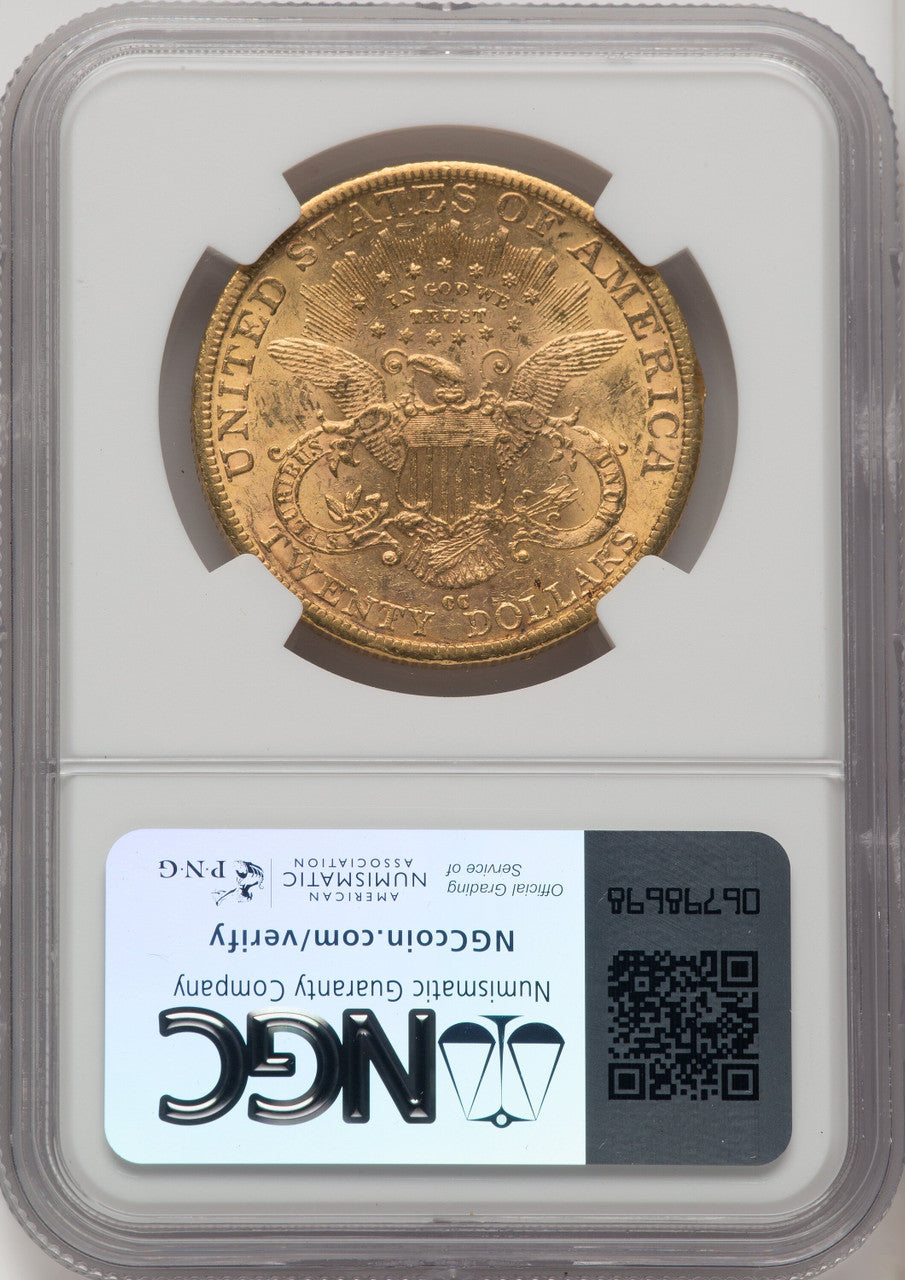 1889-CC $20 Liberty Double Eagle NGC MS60