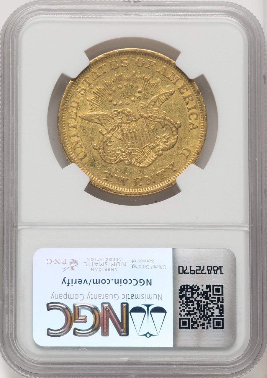 1851 $20 Liberty Double Eagle NGC AU53 (572179014)