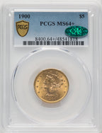 1900 $5 CAC Liberty Half Eagle PCGS MS64+