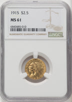 1915 $2.50 Indian Quarter Eagle NGC MS61 (506369012)