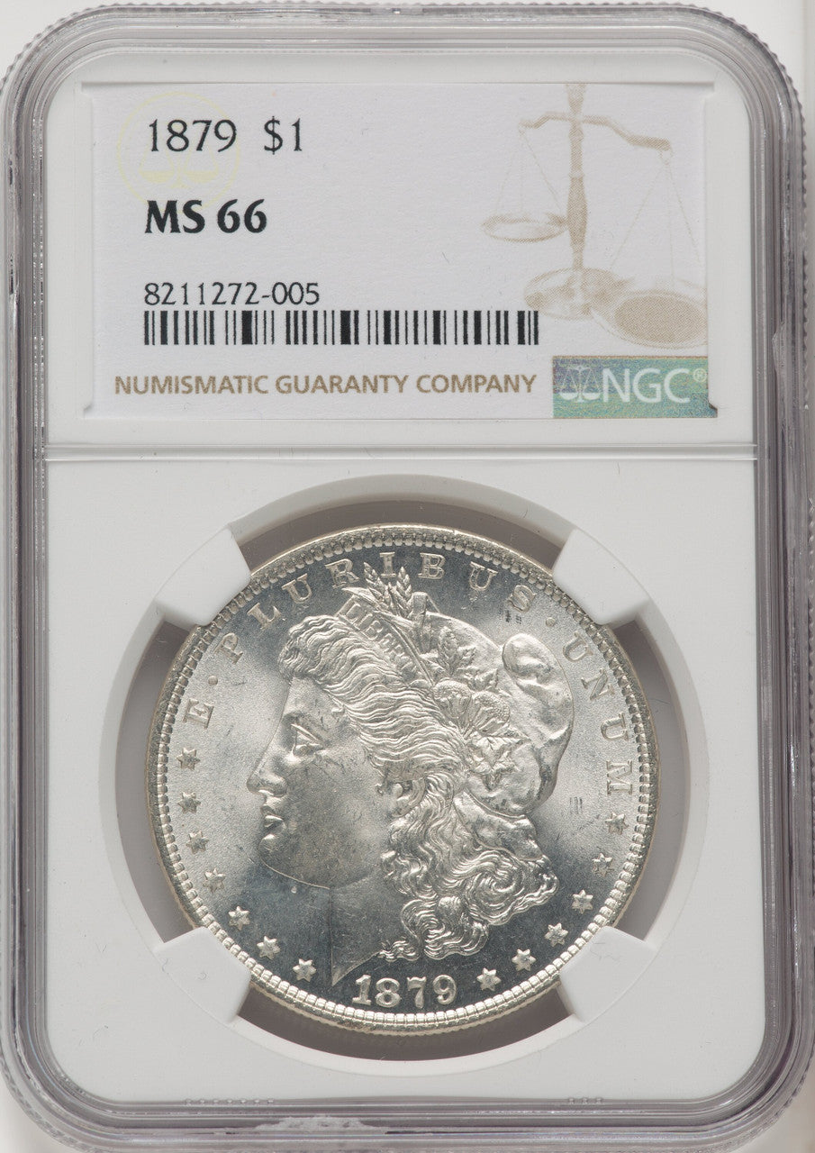 1879 Morgan Dollar NGC MS66