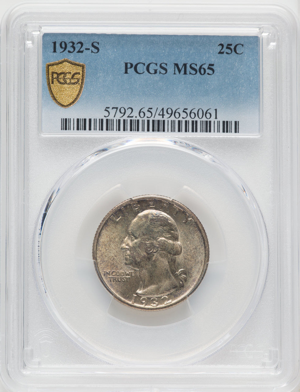 1932-S 25C Washington Quarter PCGS MS65 (769306006)