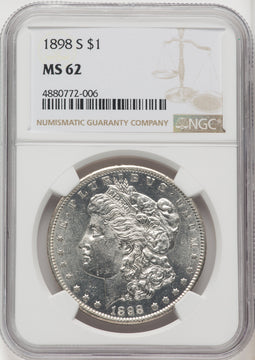1898-S Morgan Dollar NGC MS62 (770966004)