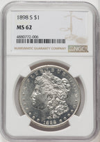1898-S Morgan Dollar NGC MS62 (770966004)