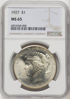 1927 Peace Dollar NGC MS65 (770953008)