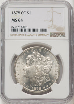 1878-CC Morgan Dollar CACG MS64