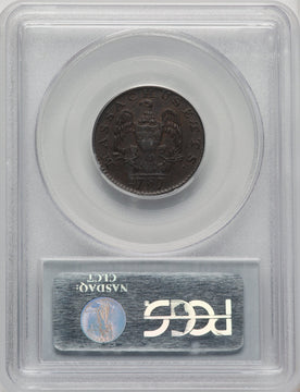 1787 Massachusetts Half Cent BN Colonials PCGS AU55