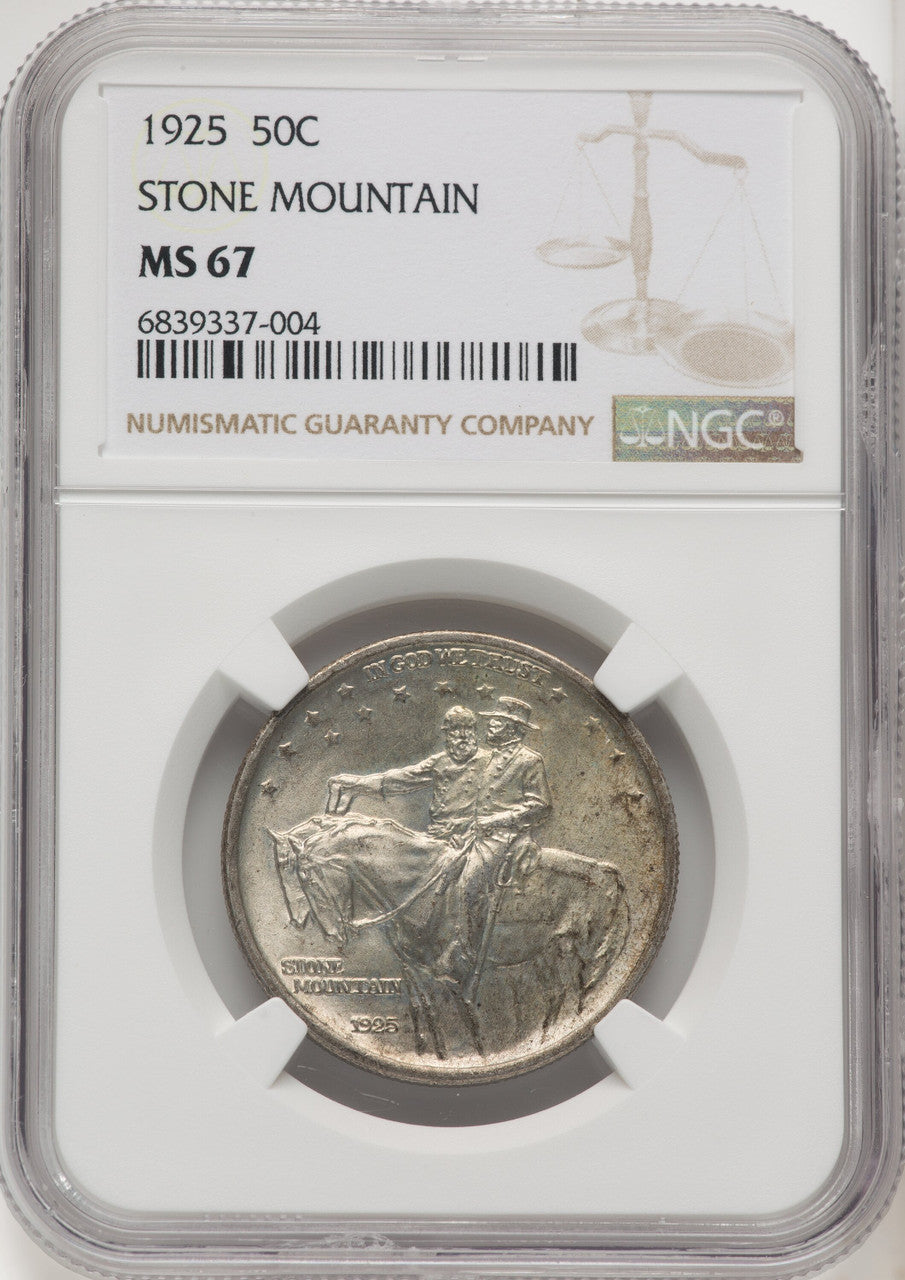 1925 50C Stone Mountain Commemorative Silver NGC MS67 (519775003)