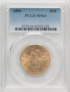 1894 $10 Liberty Eagle PCGS MS64