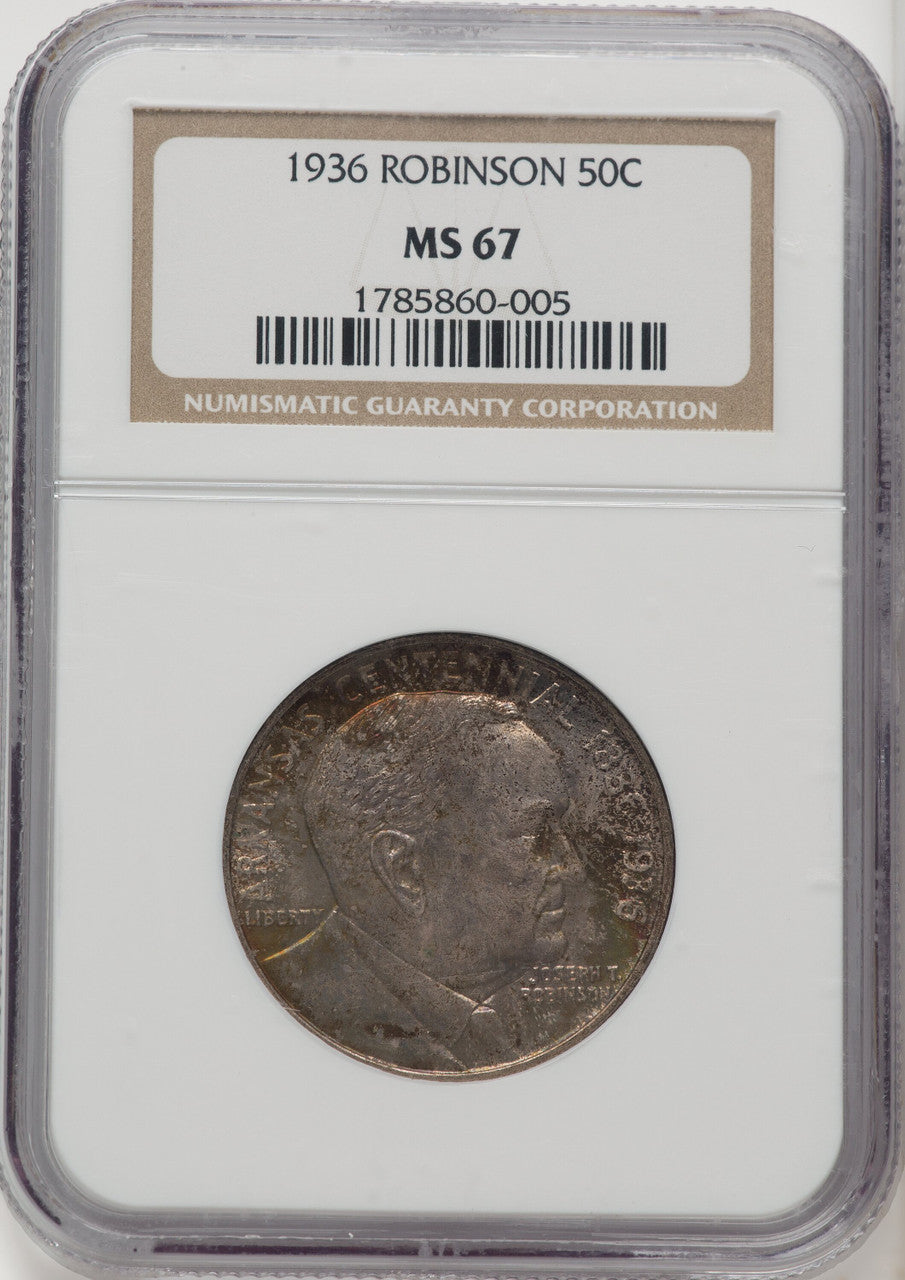 1936 50C Robinson Commemorative Silver NGC MS67 (770956001)
