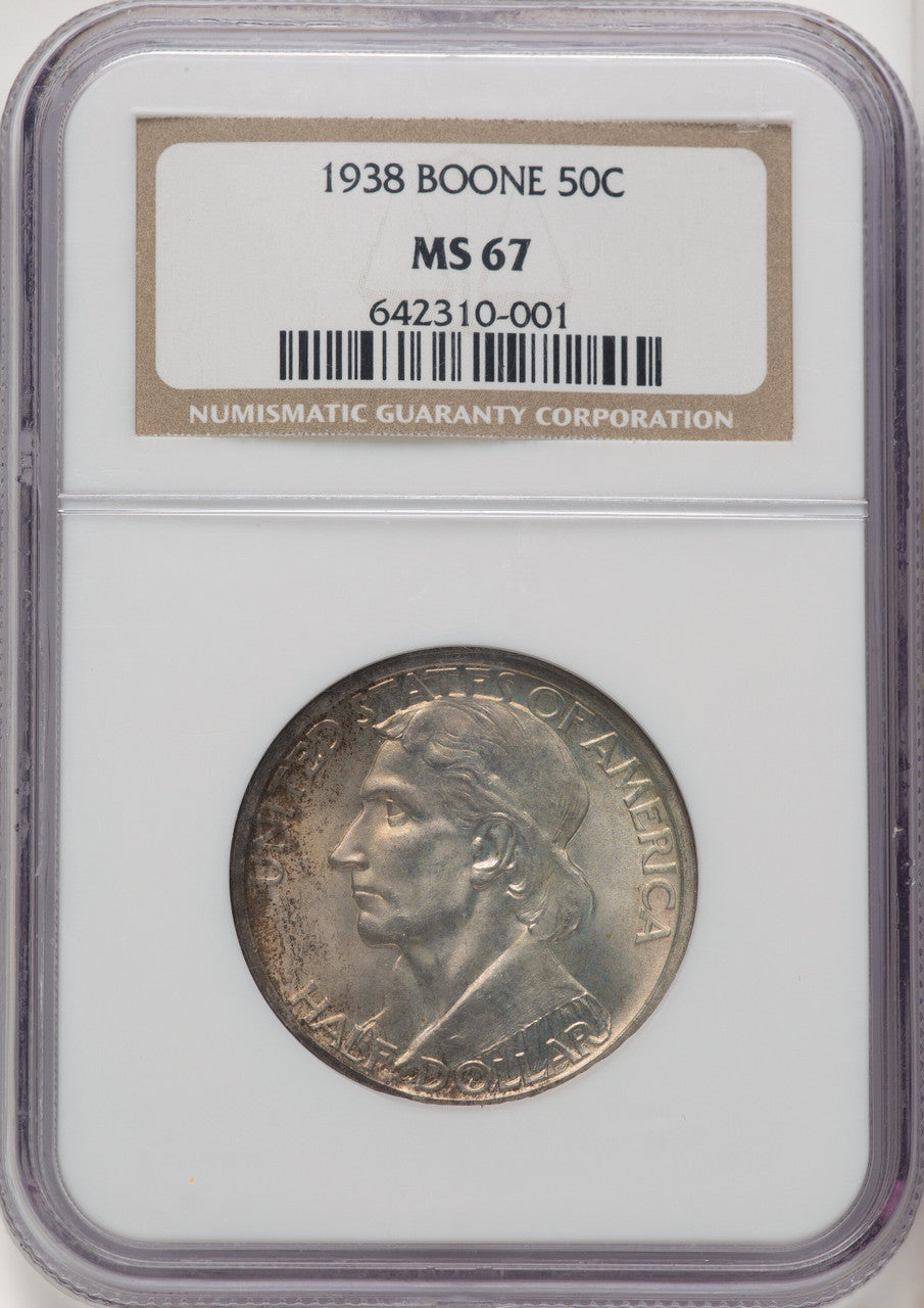 1938 50C Boone Commemorative Silver NGC MS67 (770956002)