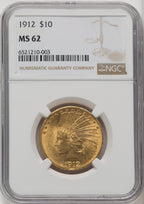 1912 $10 Indian Eagle NGC MS62 (171439117)