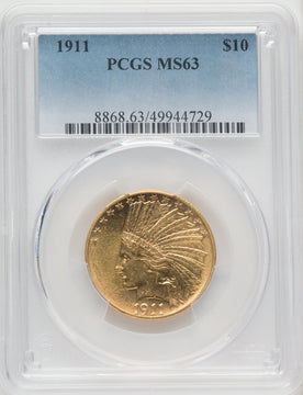 1911 $10 Indian Eagle PCGS MS63 (171439058)