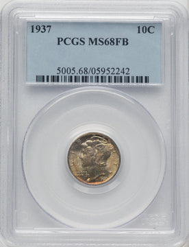 1937 10C FB Mercury Dime PCGS MS68 (771108001)