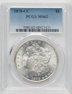 1878-CC Morgan Dollar PCGS MS62