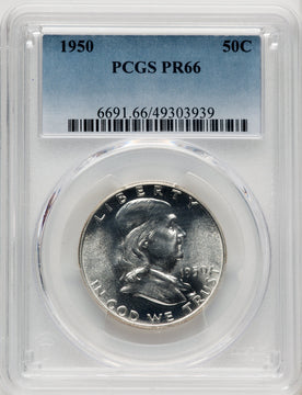 1950 50C Proof Franklin Half Dollar PCGS PR66 (519555004)