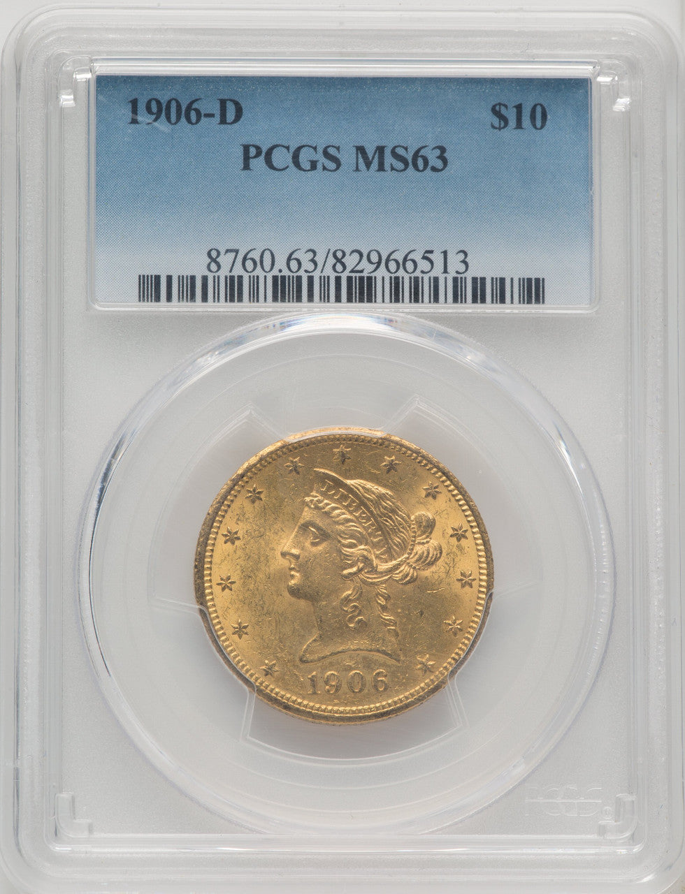 1906-D $10 Liberty Eagle PCGS MS63 (771109002)
