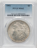 1892 Morgan Dollar PCGS MS62 (771120075)
