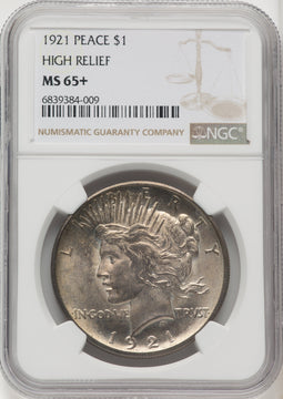 1921 Peace Dollar NGC MS65+