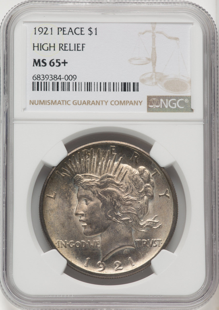 1921 Peace Dollar NGC MS65+