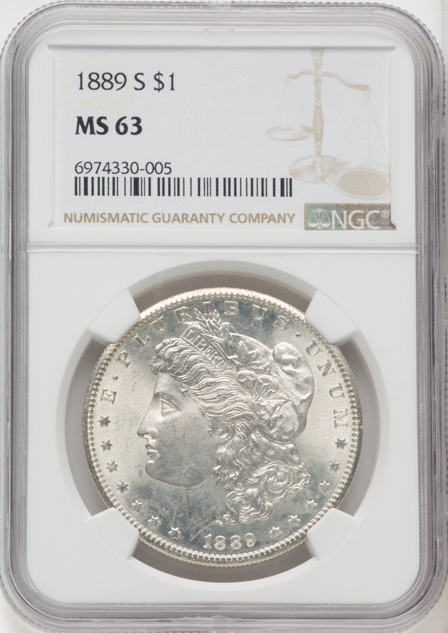 1889-S Morgan Dollar NGC MS63 (519343389)