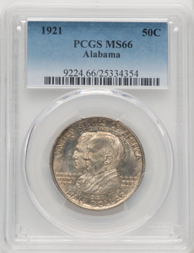 1921 50C Alabama Commemorative Silver PCGS MS66 (519848111)