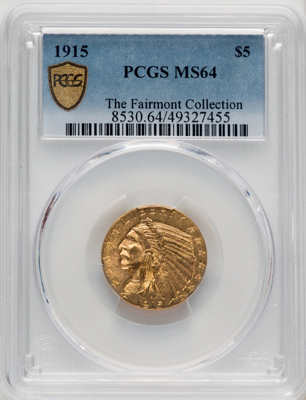 1915 $5 Indian Half Eagle PCGS MS64 (519848103)