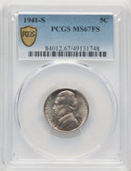 1941-S 5C FS Jefferson Nickel PCGS MS67