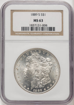 1889-S Morgan Dollar NGC MS63 (770709013)