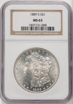 1889-S Morgan Dollar NGC MS63 (770709013)