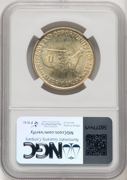 1953-D 50C Washington-Carver Commemorative Silver NGC MS66+