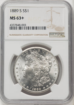 1889-S Morgan Dollar NGC MS63+