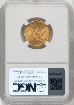 1901-S $5 Liberty Half Eagle NGC MS66 (519844001)