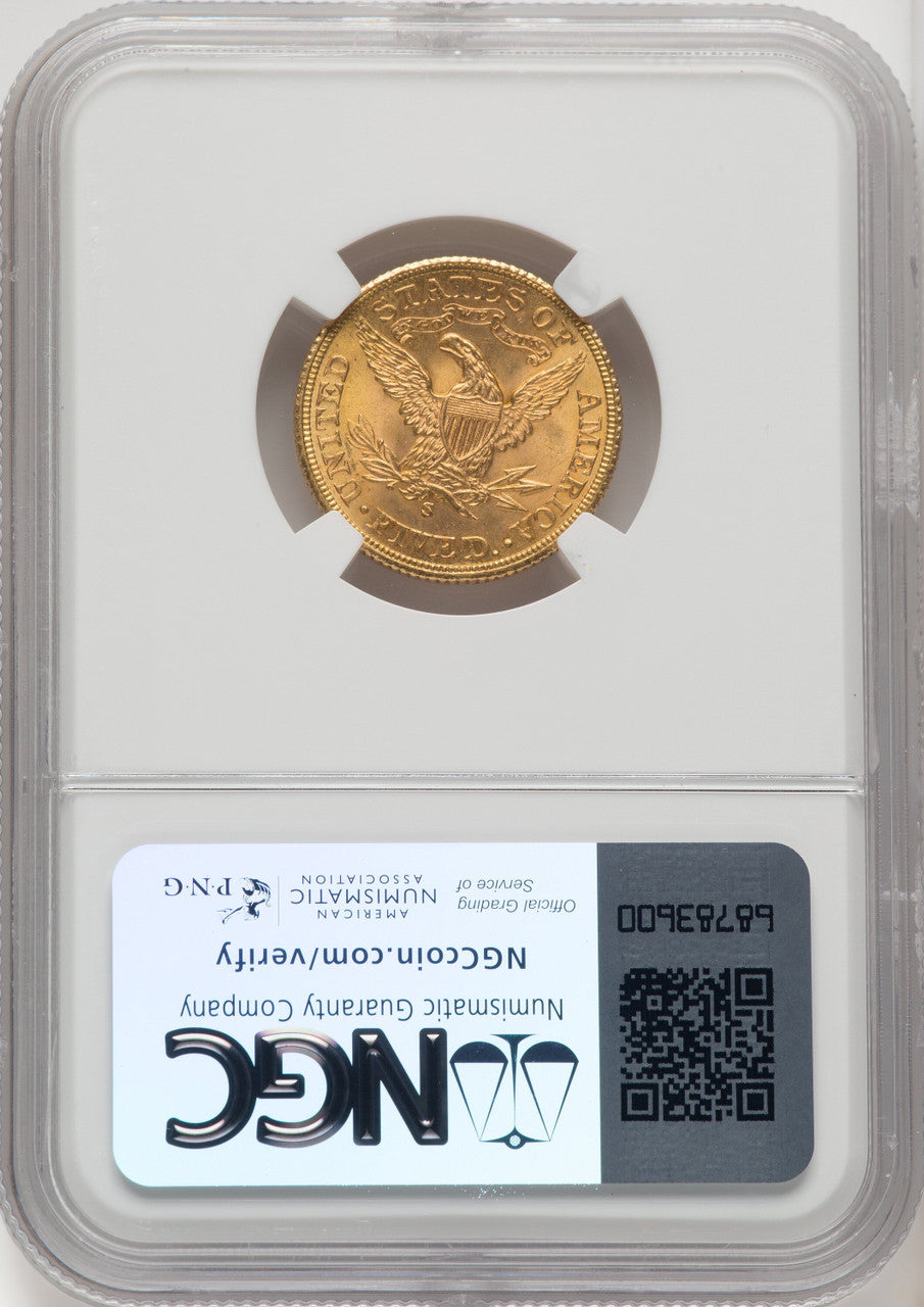 1901-S $5 Liberty Half Eagle NGC MS66 (519844001)