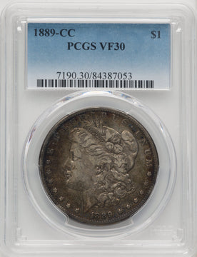 1889-CC Morgan Dollar PCGS VF30