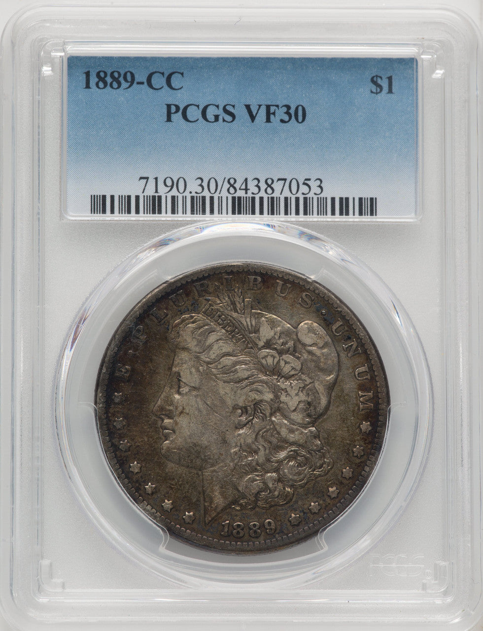 1889-CC Morgan Dollar PCGS VF30